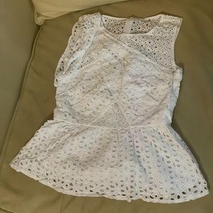 Lilly Pulitzer Diara Peplum Top EUC Size 00